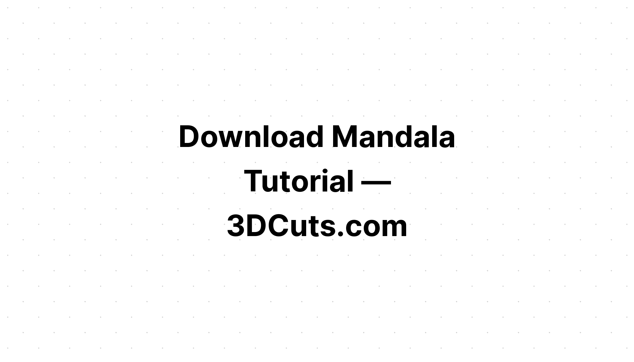 Download How To Make Layered Mandala Svg Layered Svg Cut File