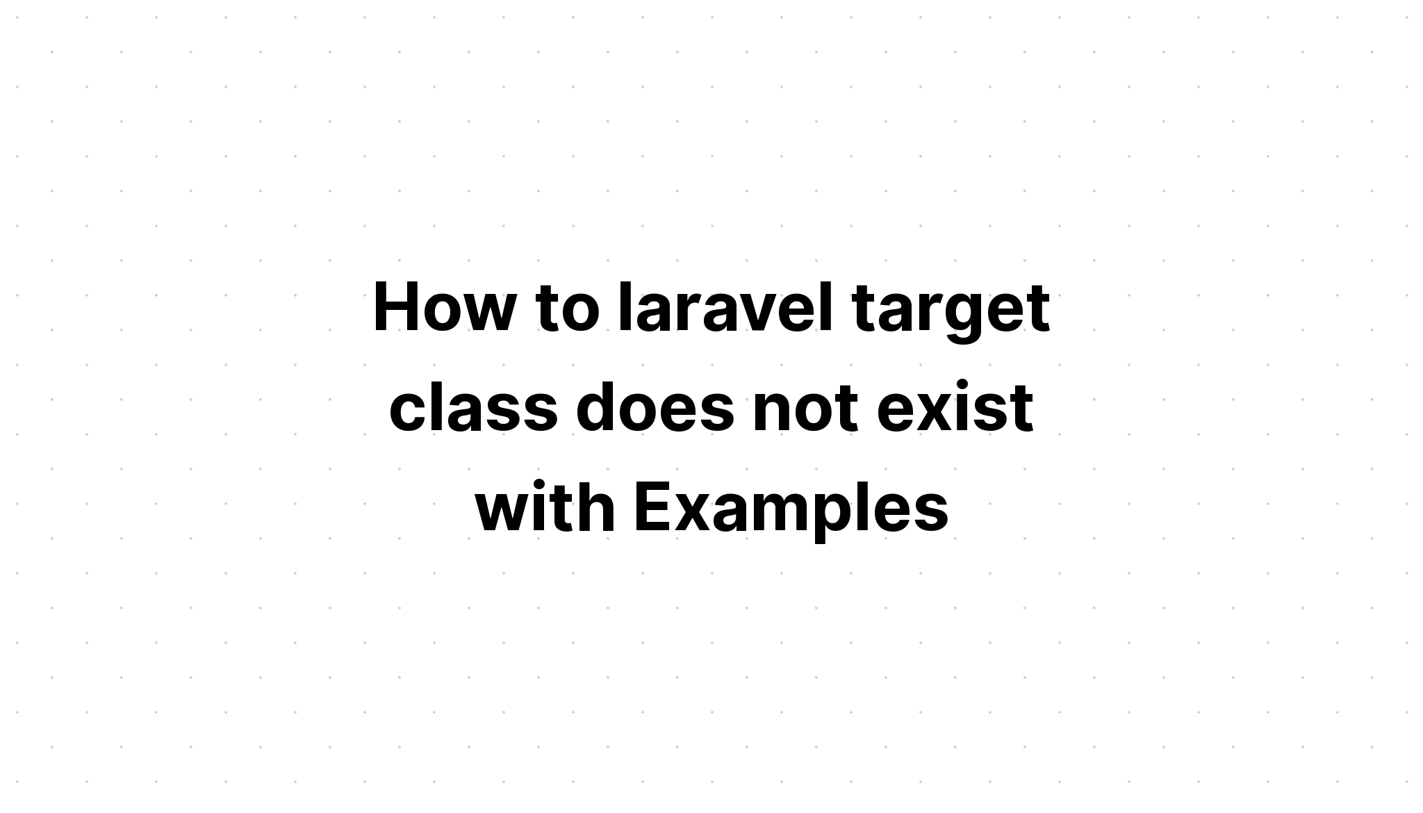 Target class