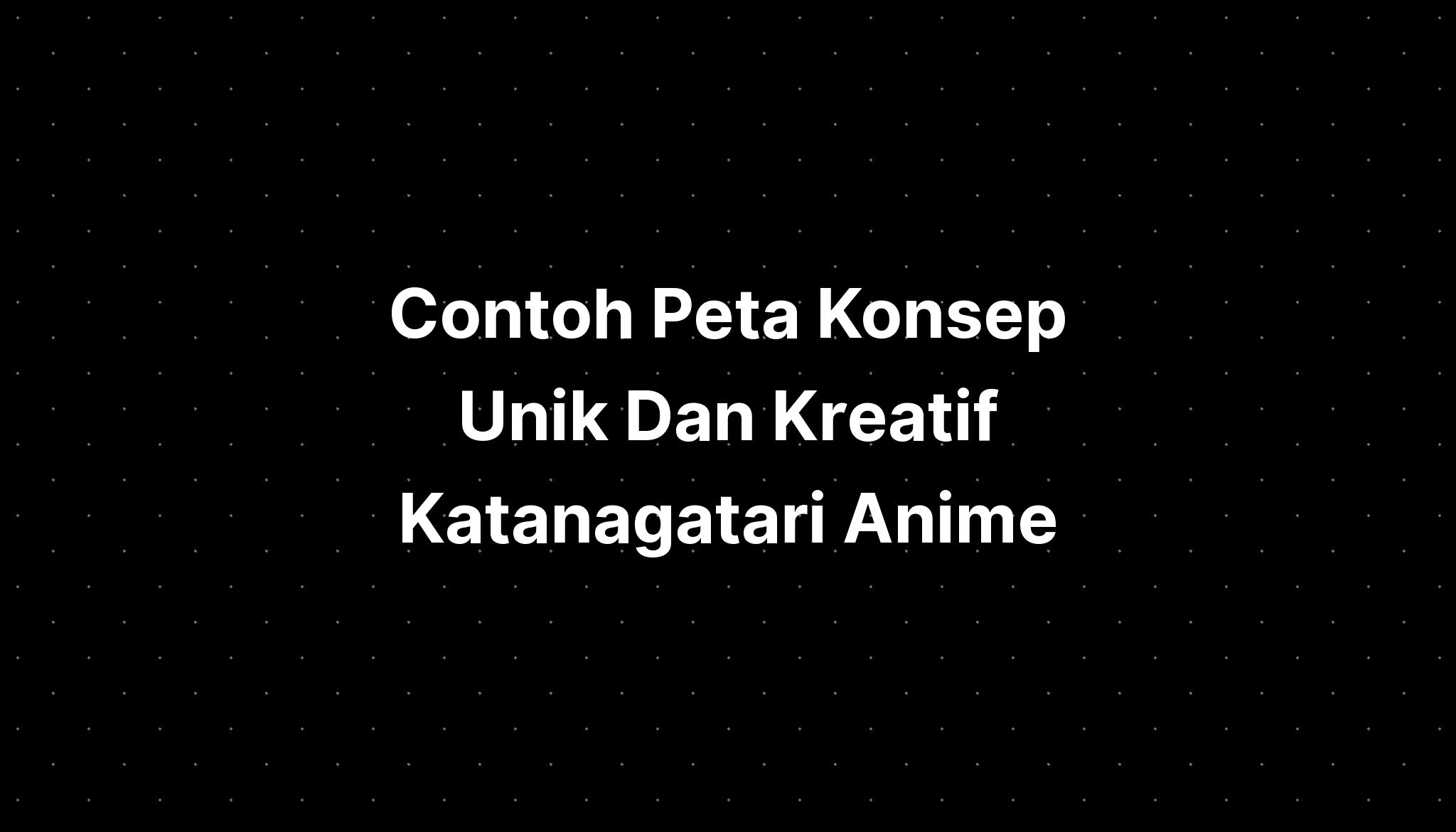 Peta Konsep Anime